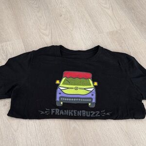Frankenbuzz Black T-Shirt with Colorful Graphic
